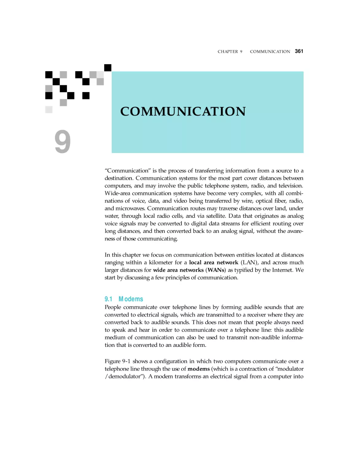 9. COMMUNICATION
