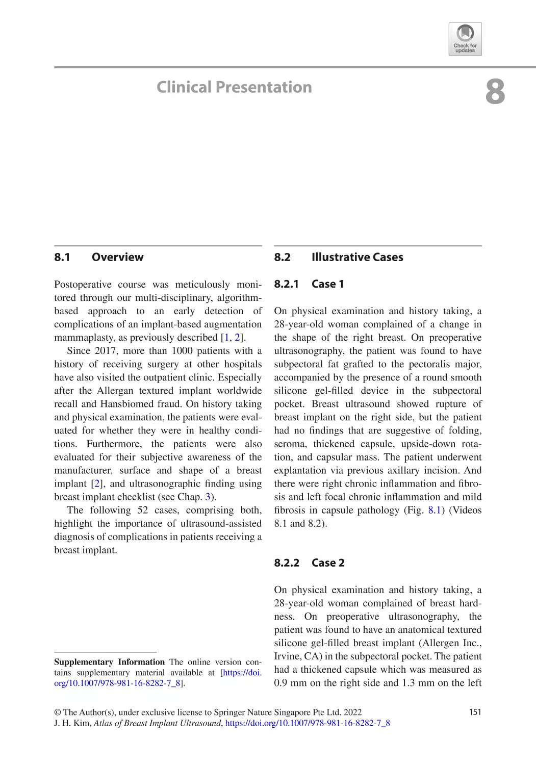 8
8.1	 Overview
8.2	 Illustrative Cases
8.2.1	 Case 1
8.2.2	 Case 2