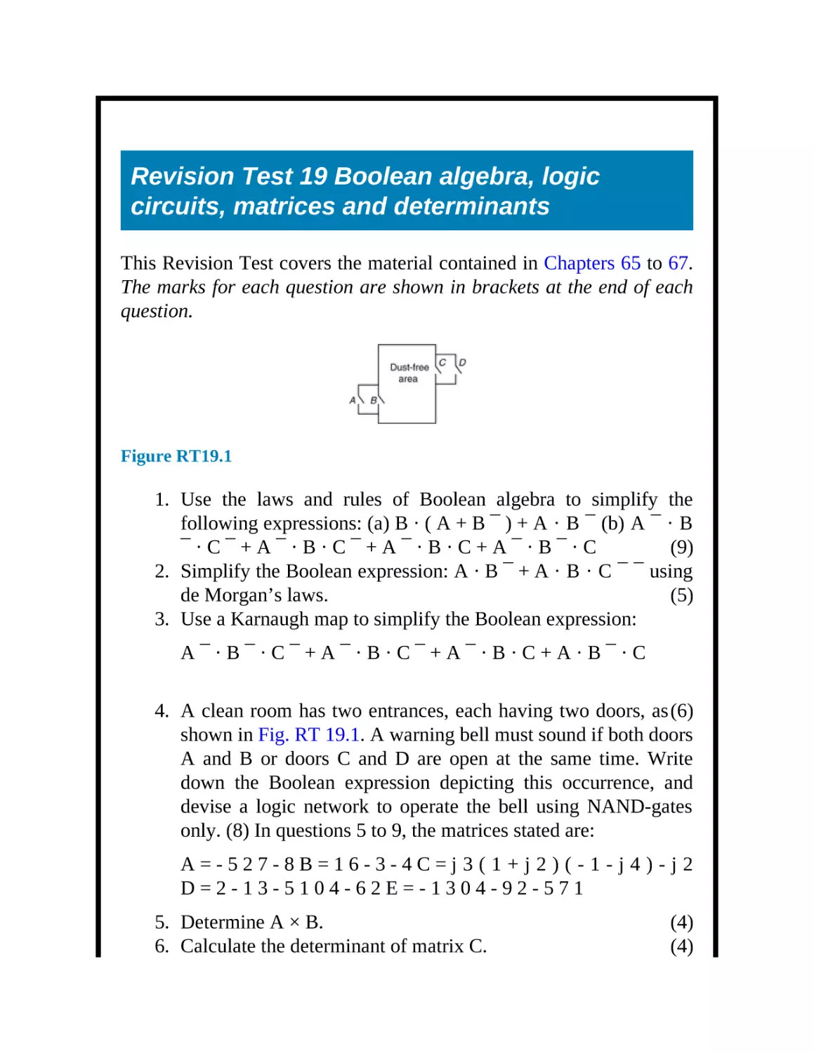 Revision Test 19