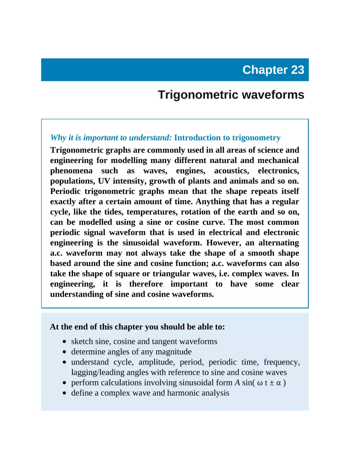 23 Trigonometric waveforms