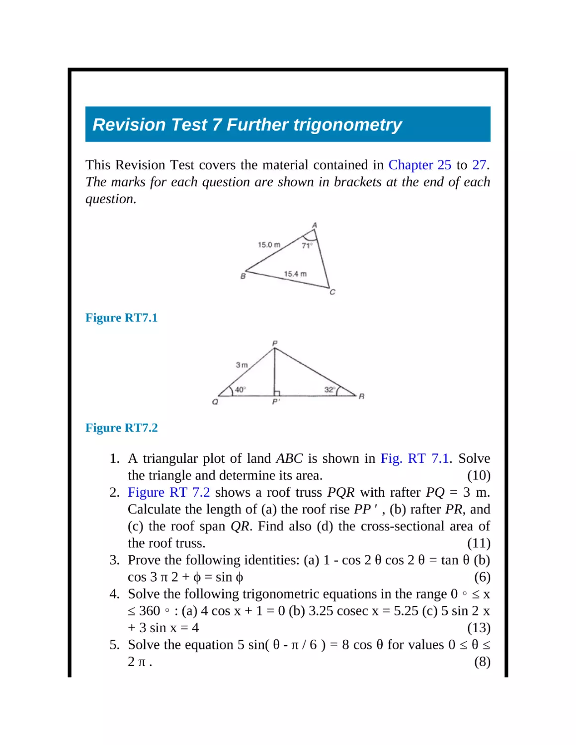 Revision Test 7