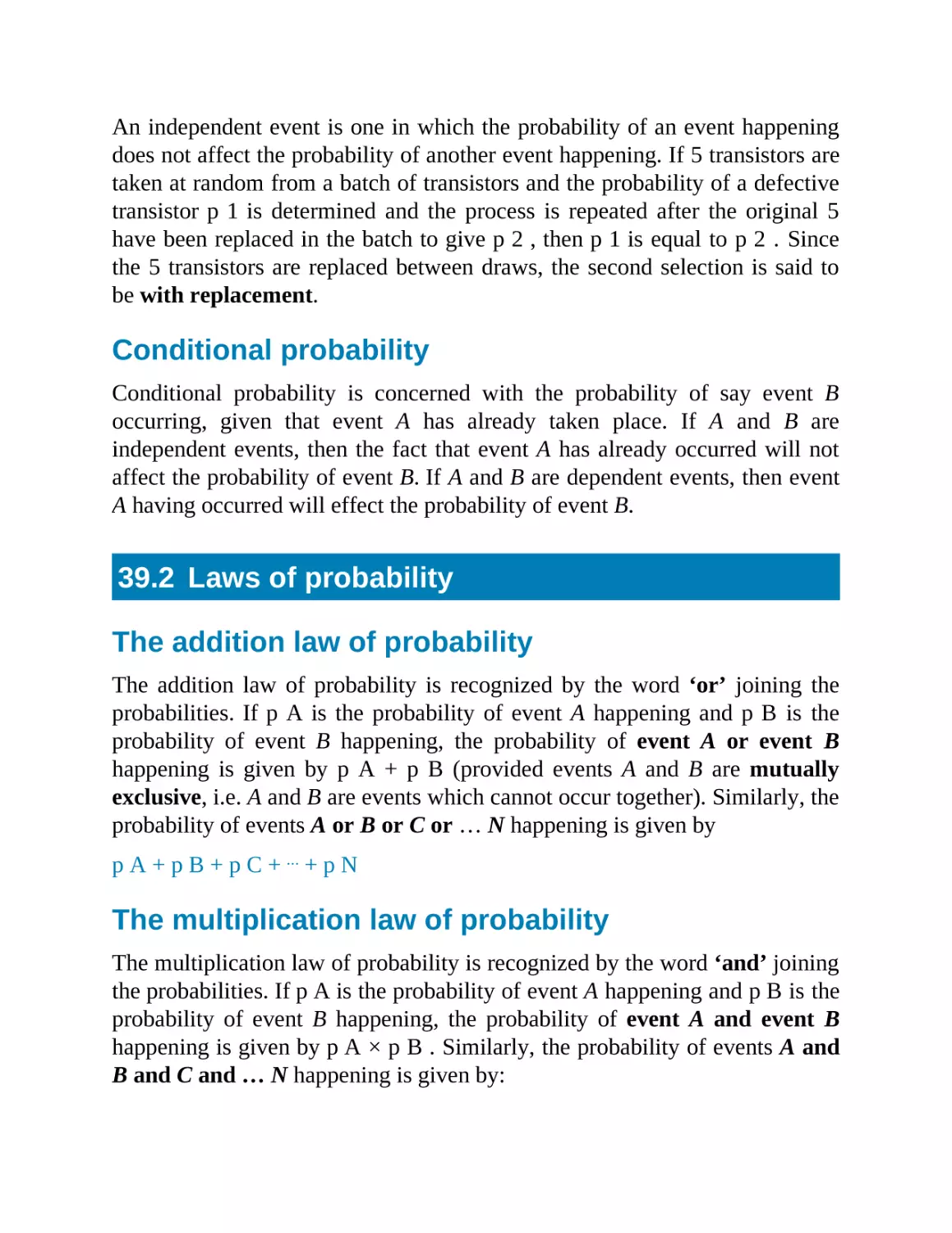 39.2 Laws of probability