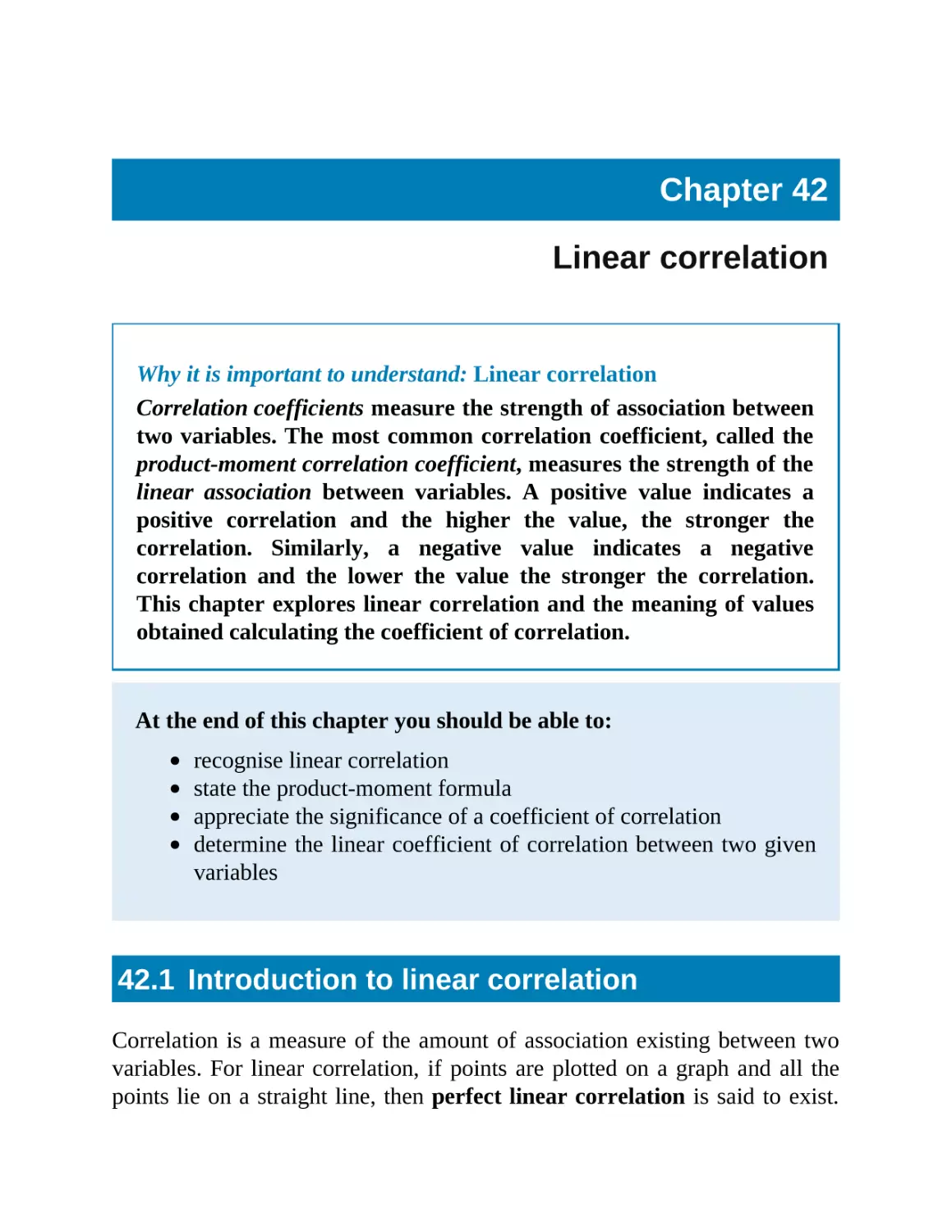 42 Linear correlation
42.1 Introduction to linear correlation