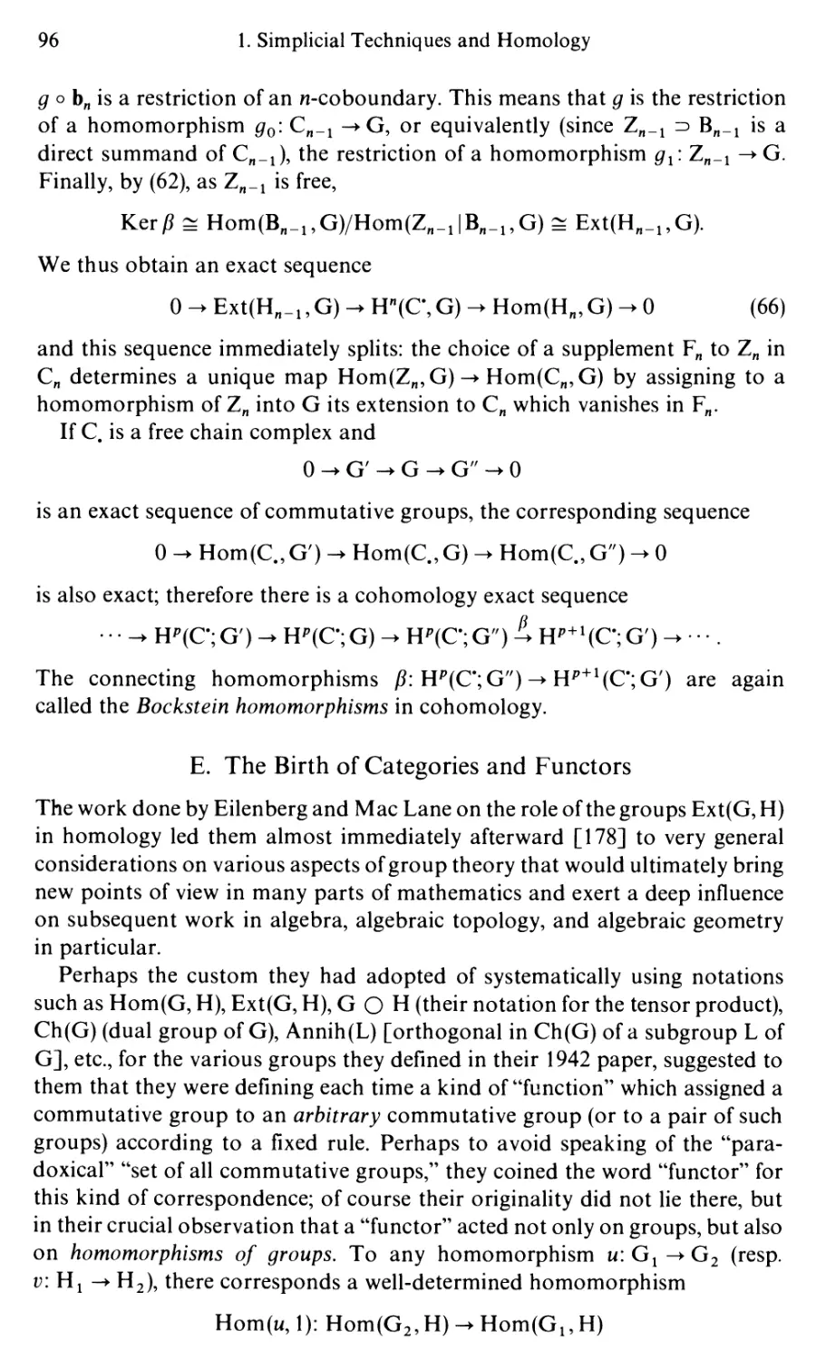 E. The Birth of Categories and Functors