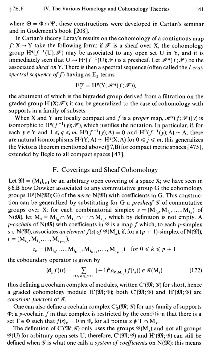 F. Coverings and Sheaf Cohomology