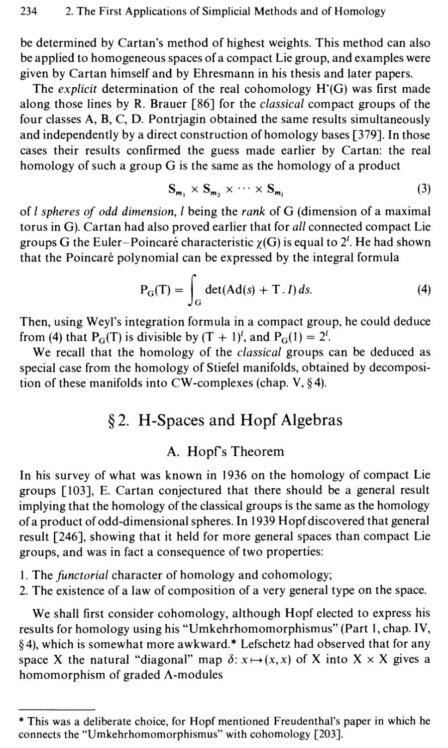§2. H-Spaces and Hopf Algebras