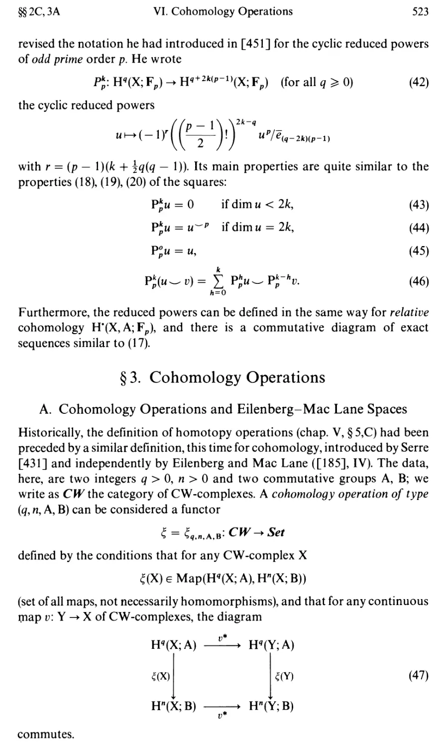 §3. Cohomology Operations