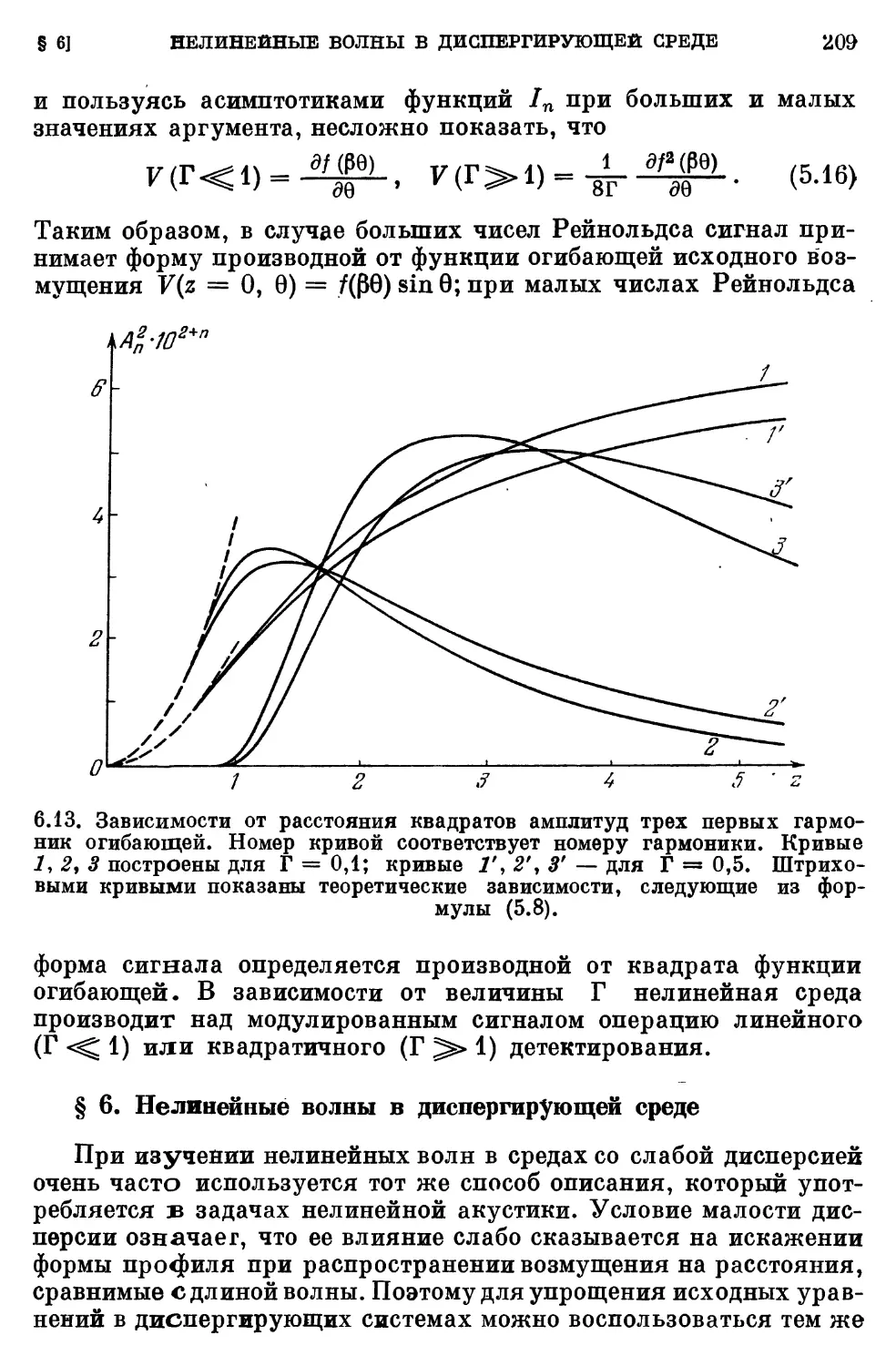 § 6. Нелинейные волны в диспергирующей среде