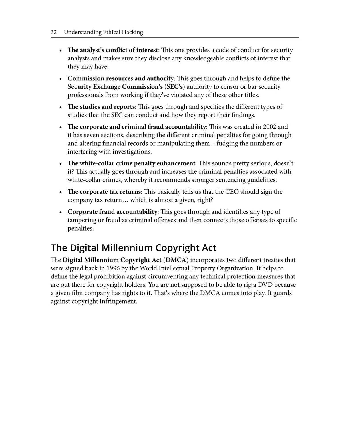 The Digital Millennium Copyright Act