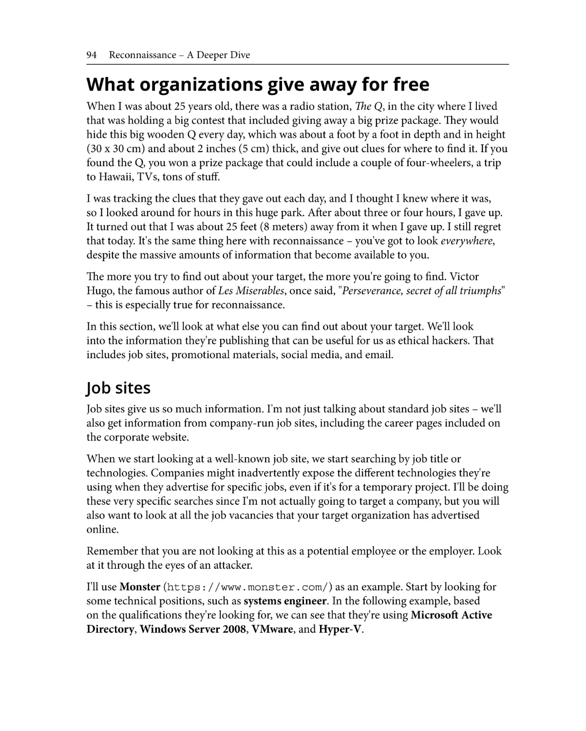 What organizations give away for free
Job sites