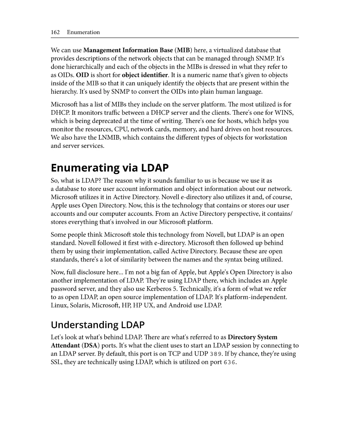 Enumerating via LDAP
Understanding LDAP