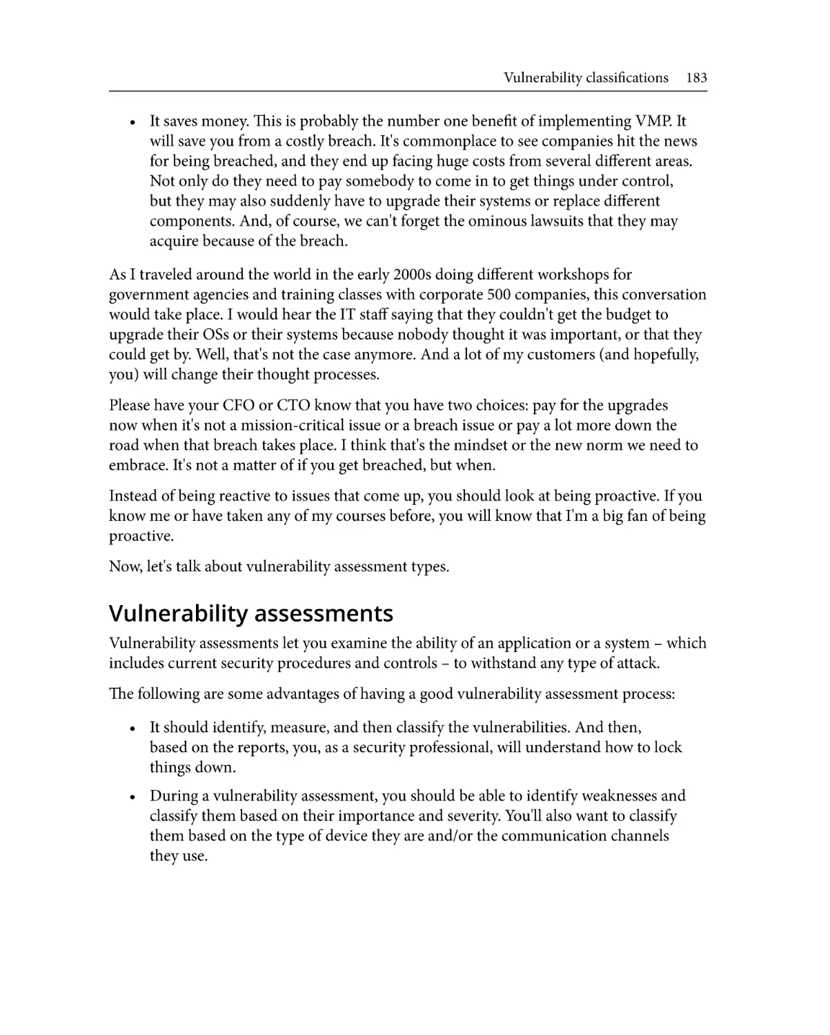 Vulnerability assessments