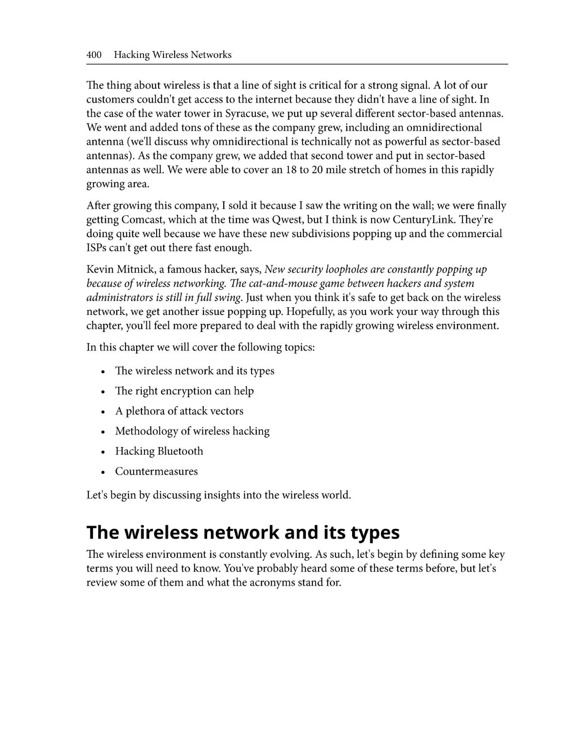The wireless network and its types
