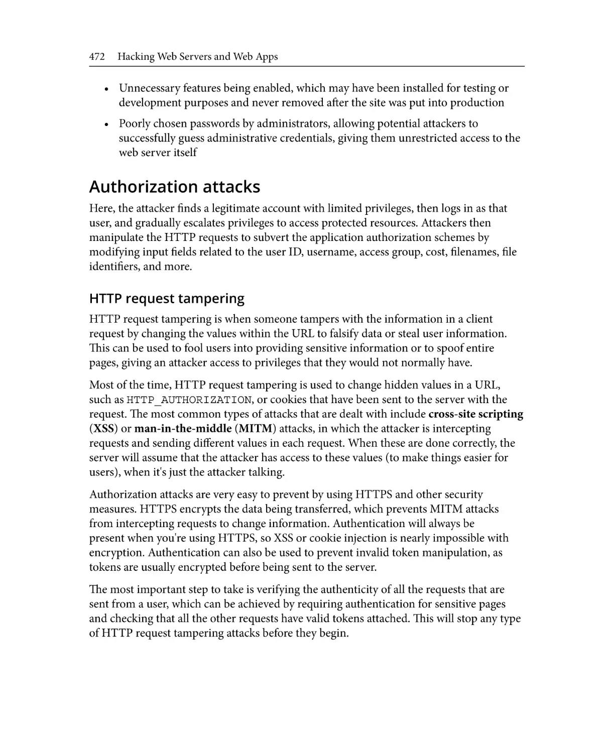 Authorization attacks