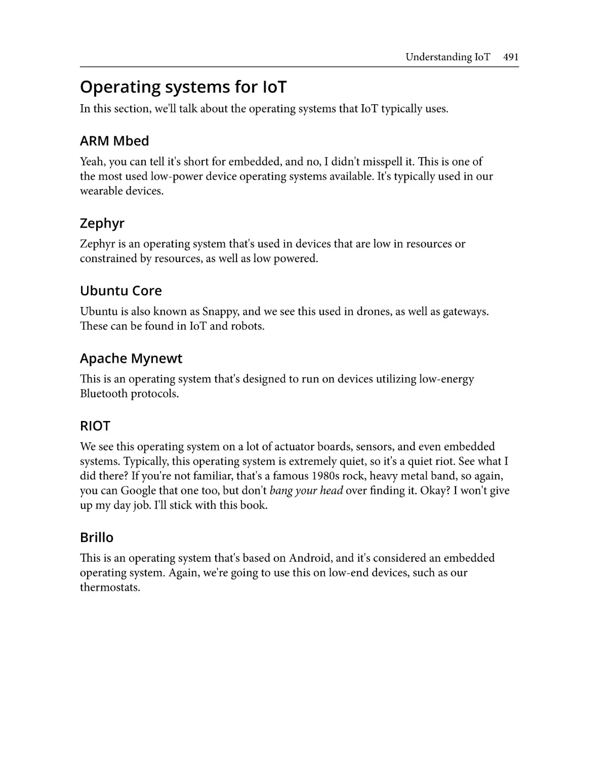 Operating systems for IoT