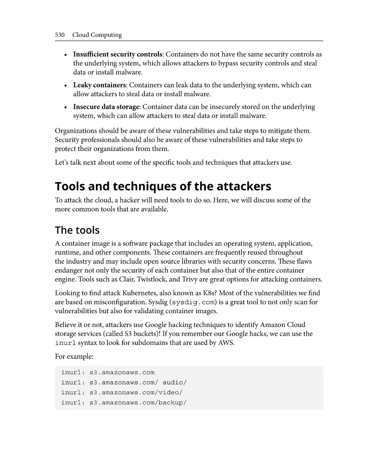 Tools and techniques of the attackers
The tools
