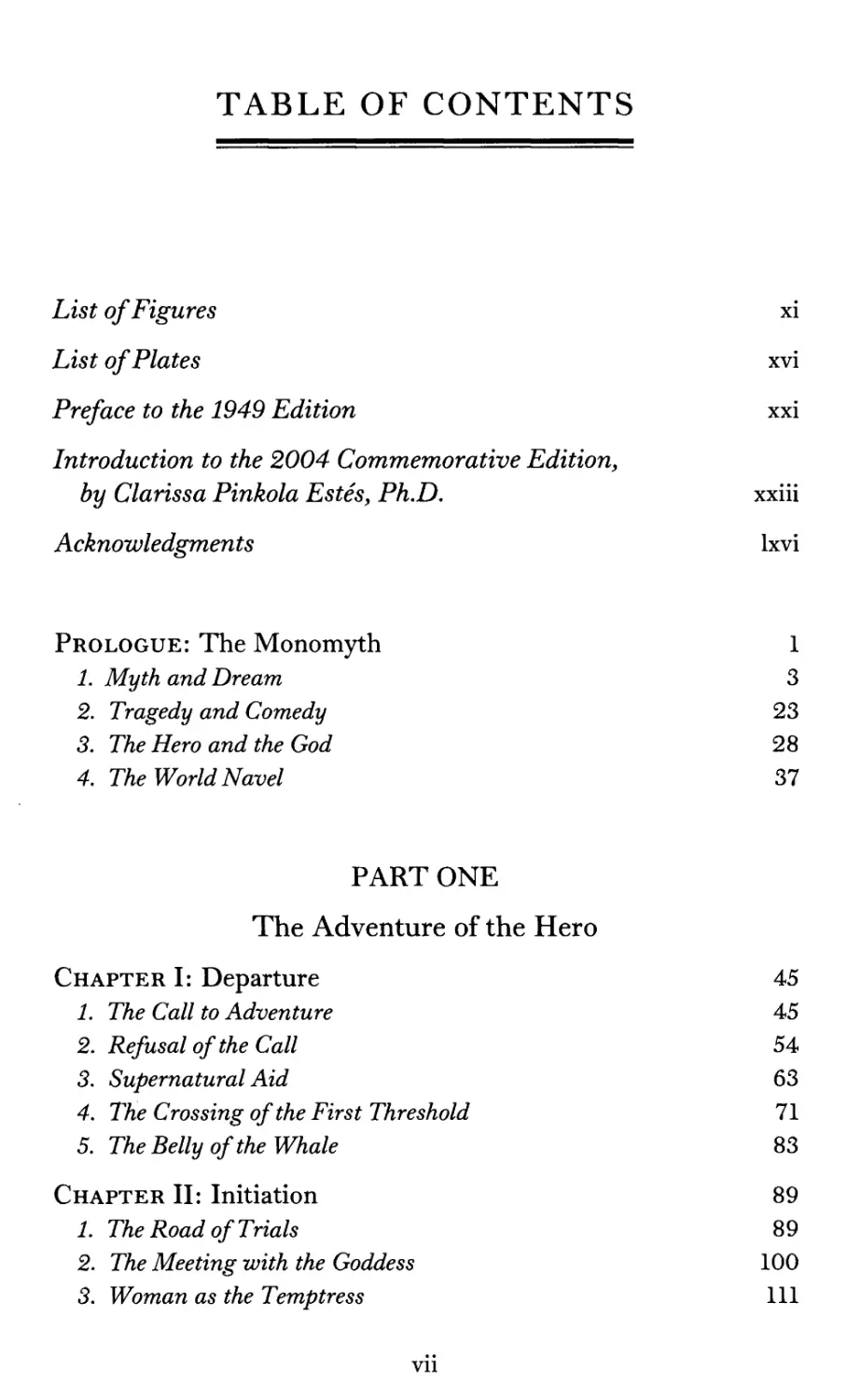 Table of Contents