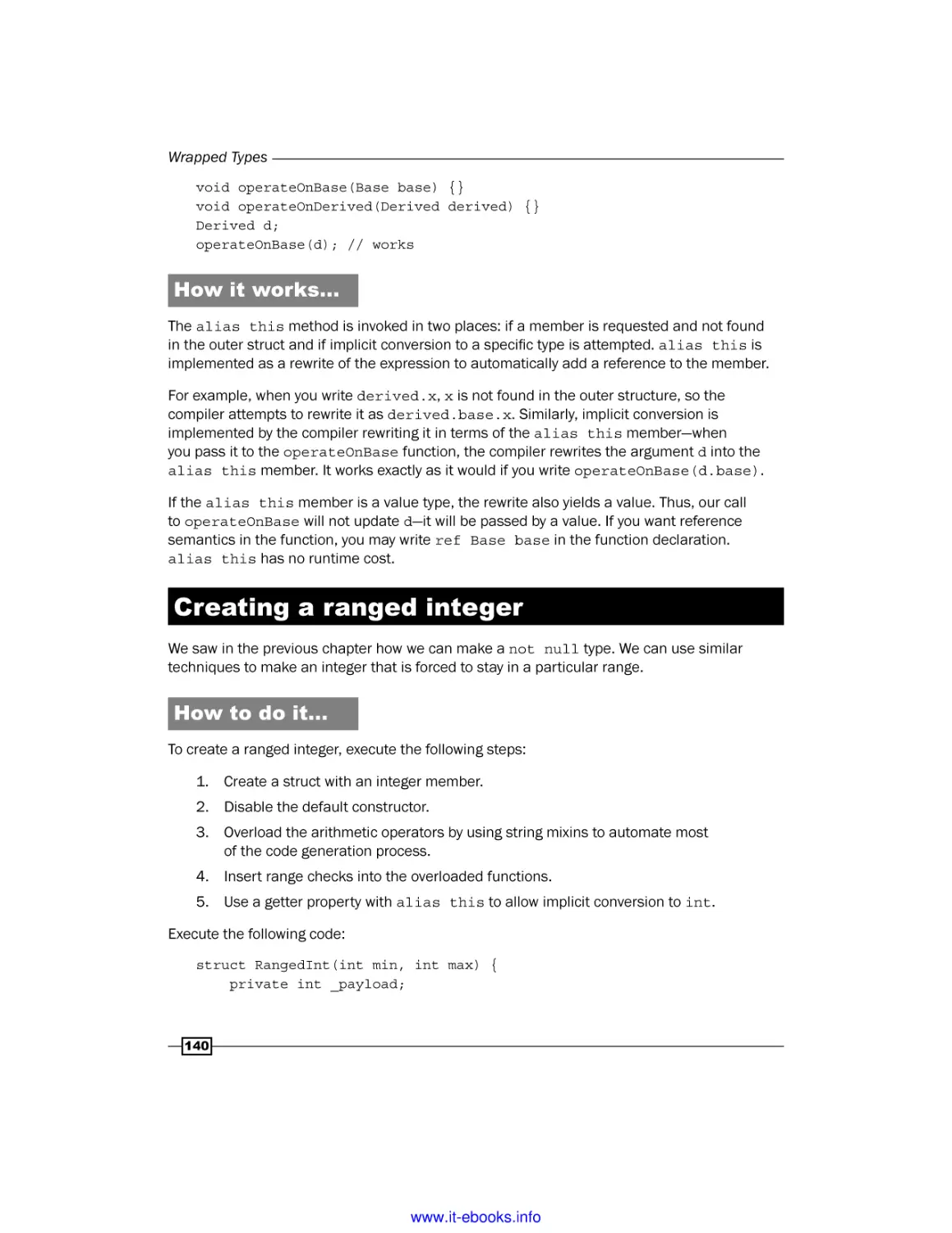 Creating a ranged integer