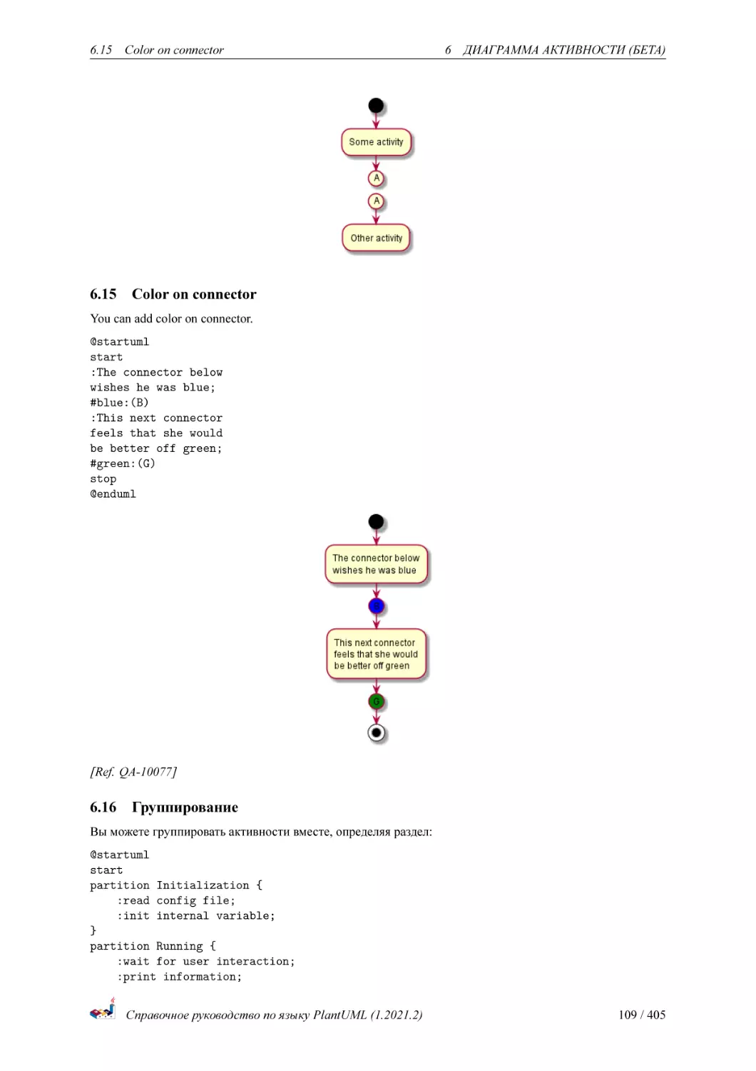 Color on connector
Группирование