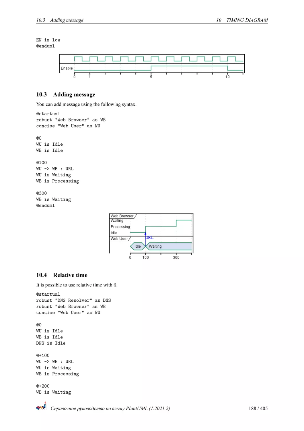 Adding message
Relative time