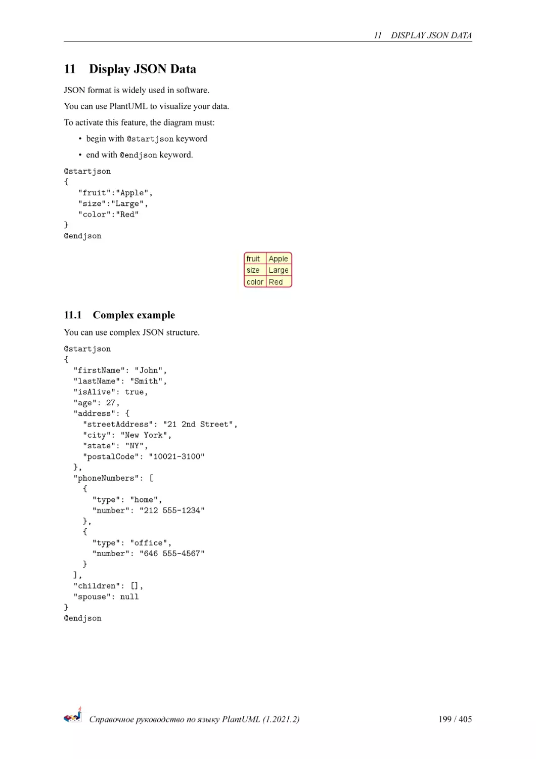 Display JSON Data
Complex example