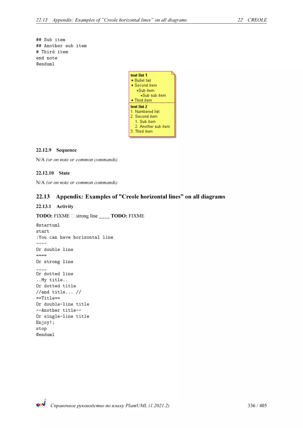 Sequence
State
Appendix
Activity