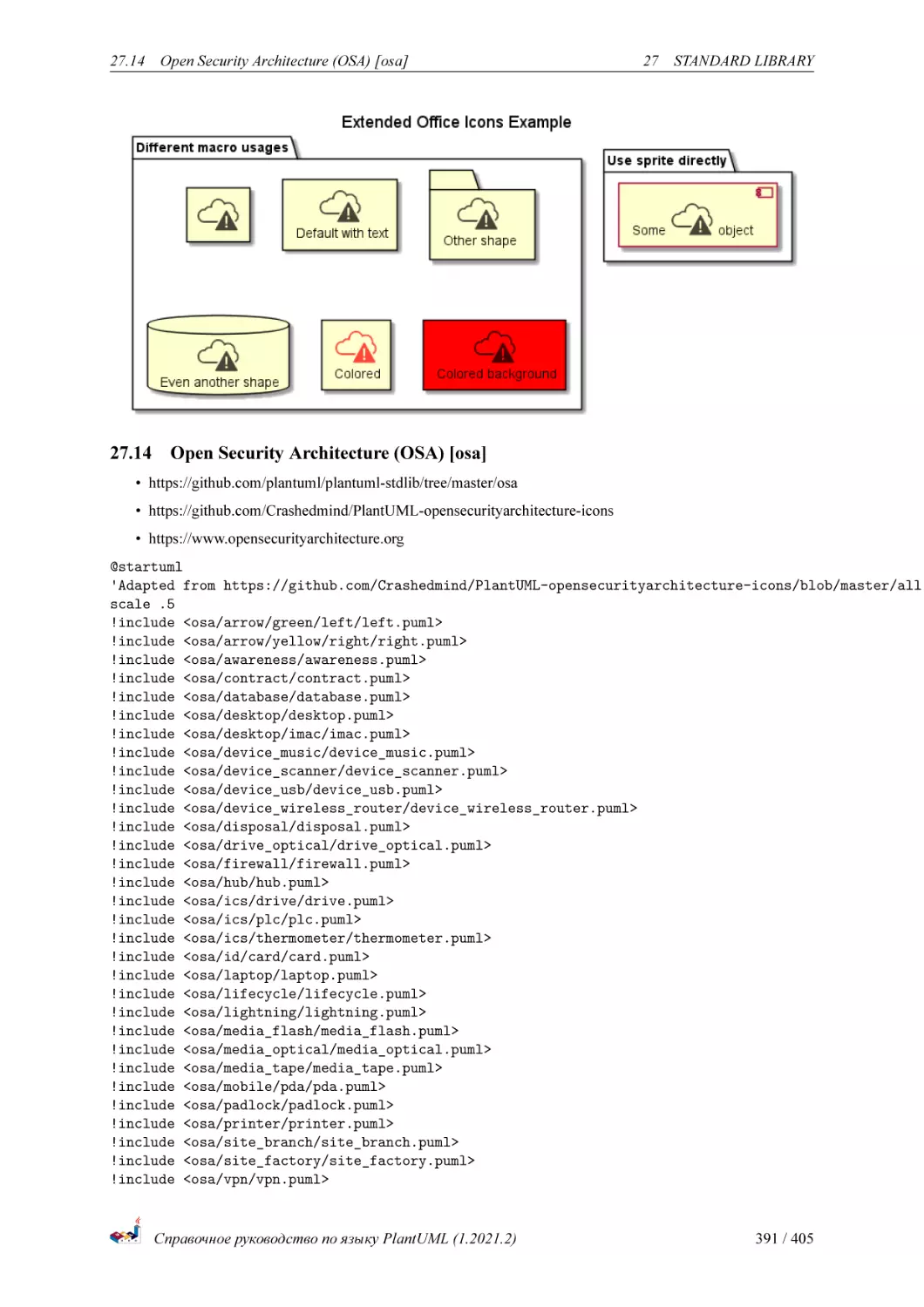 Open Security Architecture (OSA) [osa]