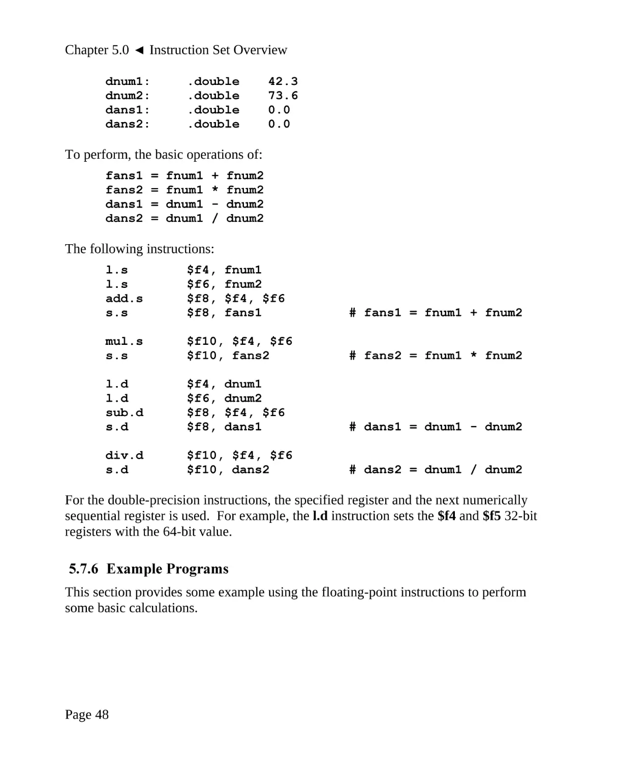 5.7.6 Example Programs