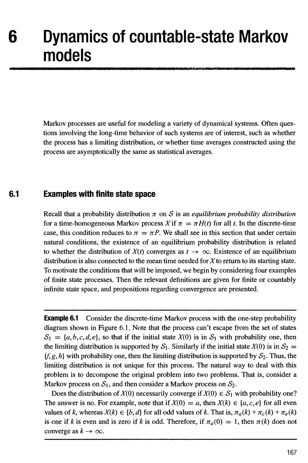 6 Dynamics of countable-state Markov models 167