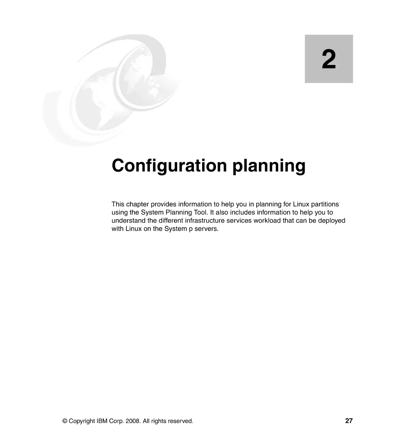 Chapter 2. Configuration planning