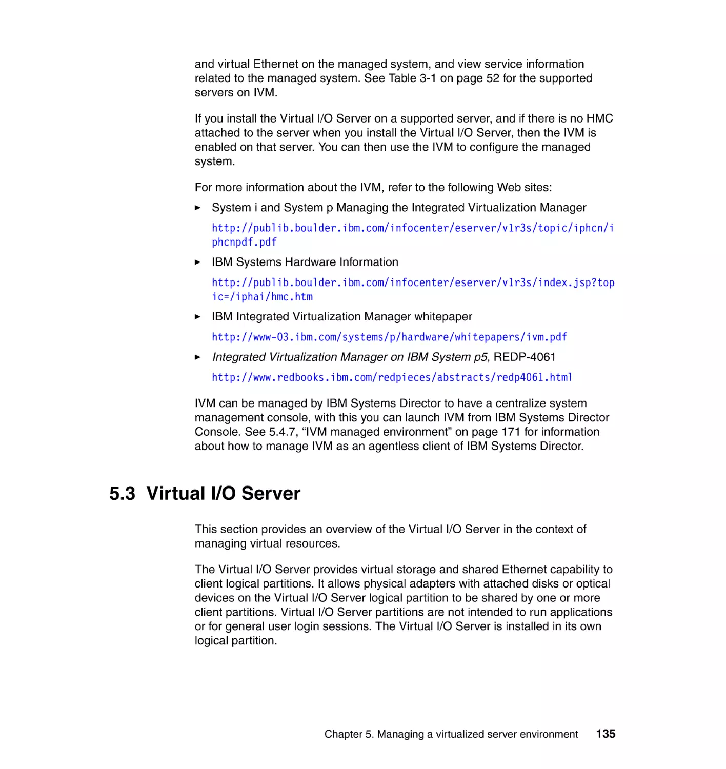 5.3 Virtual I/O Server