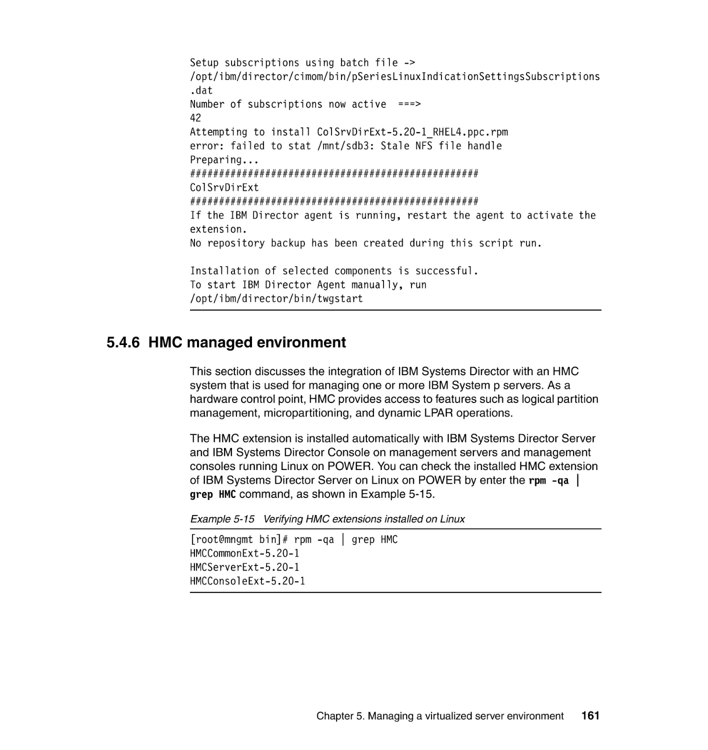 5.4.6 HMC managed environment