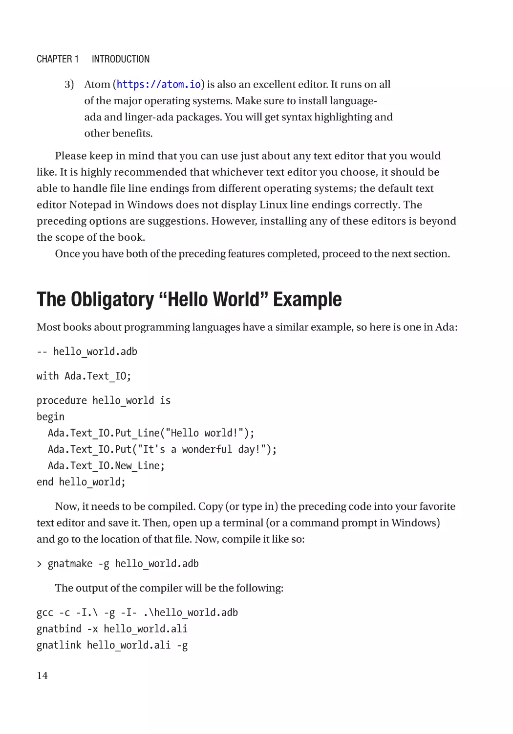 The Obligatory “Hello World” Example