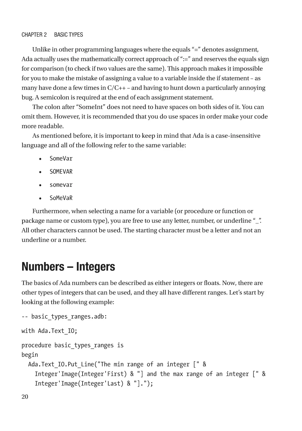 Numbers – Integers