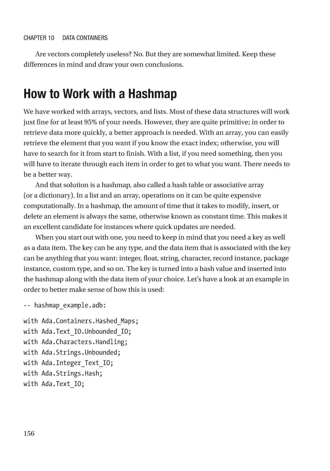 How to Work with a Hashmap