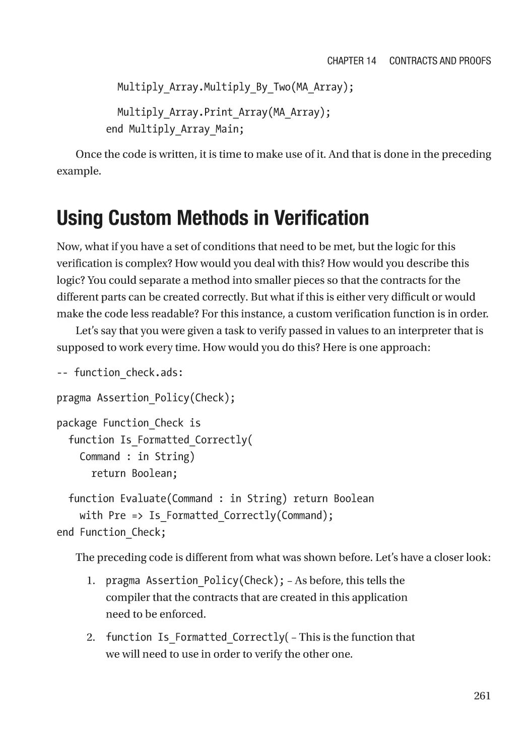 Using Custom Methods in Verification