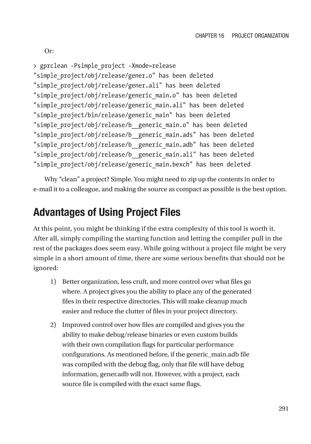 Advantages of Using Project Files