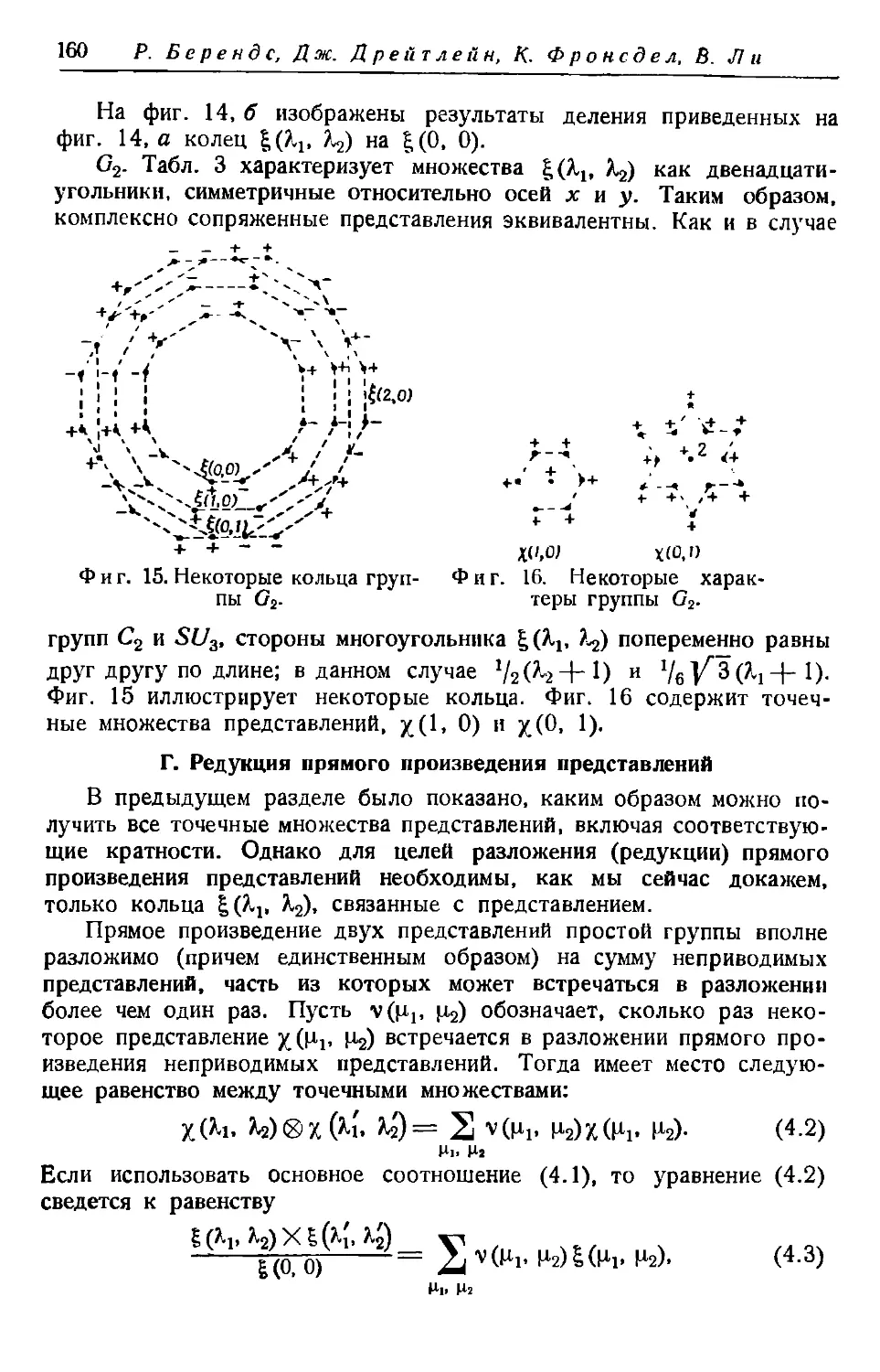 Г. Редукция прямого произведения представлений