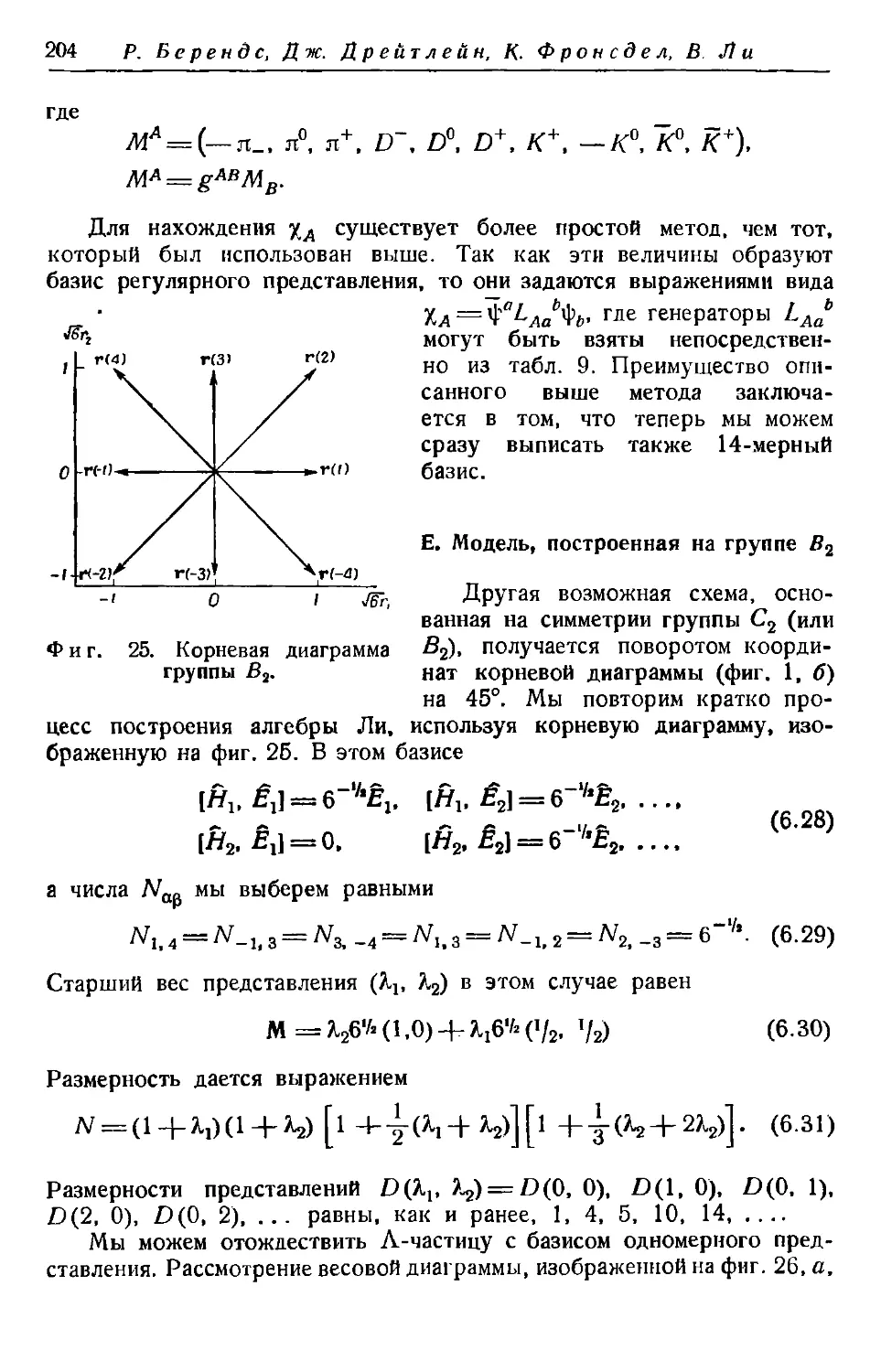 Е. Модель, построенная на группе В_2