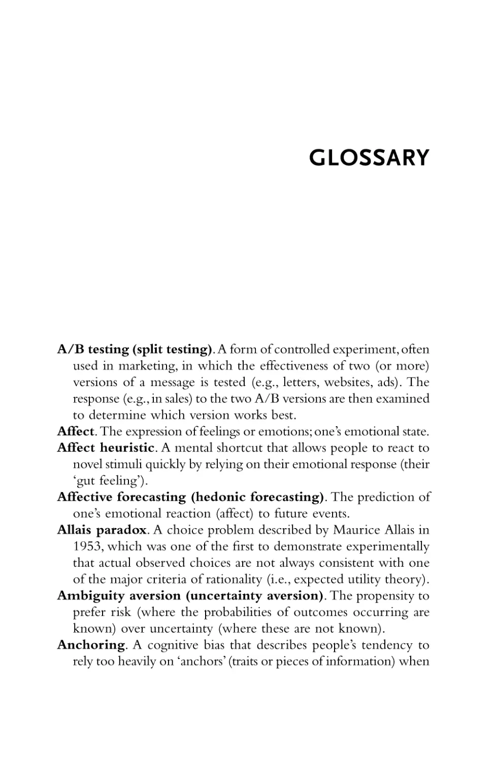 Glossary