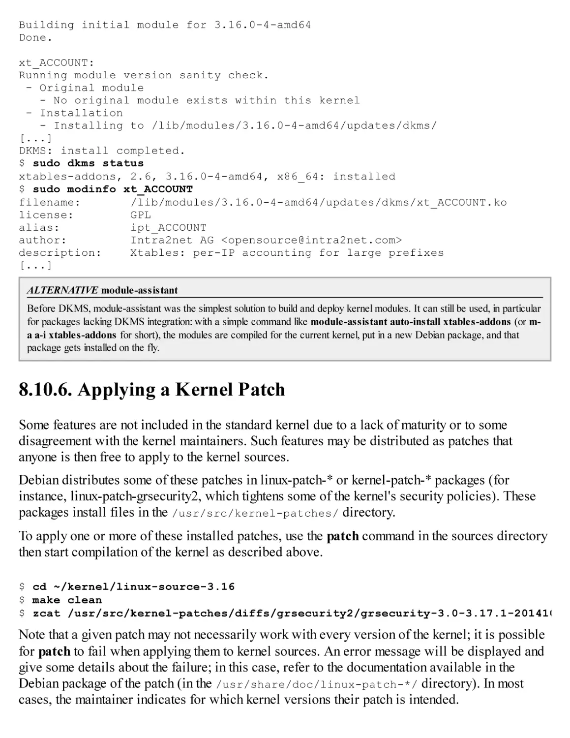 8.10.6. Applying a Kernel Patch