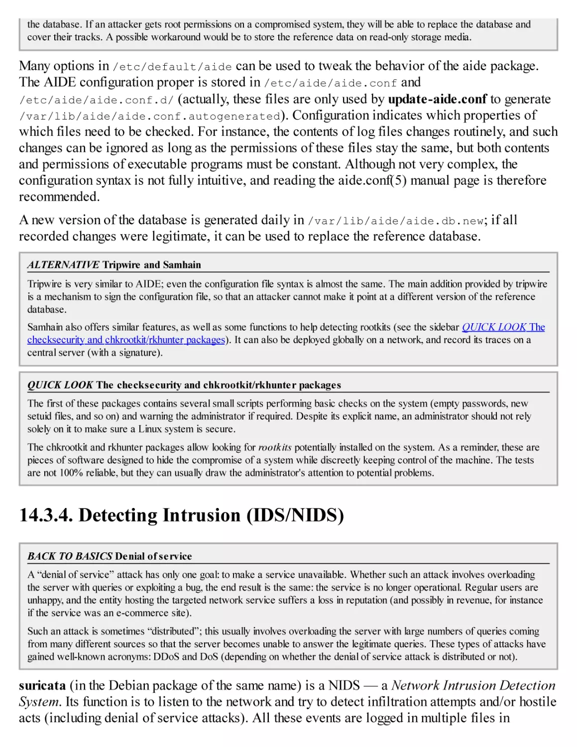 14.3.4. Detecting Intrusion (IDS/NIDS)