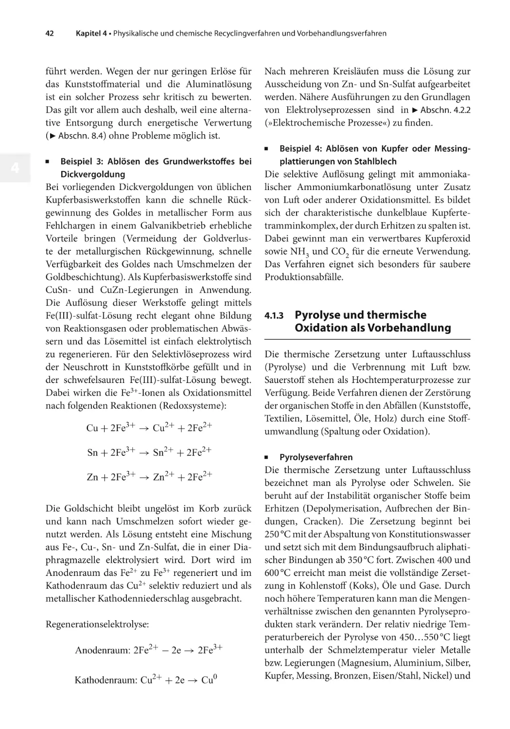 4.1.3 Pyrolyse und thermische Oxidation als Vorbehandlung