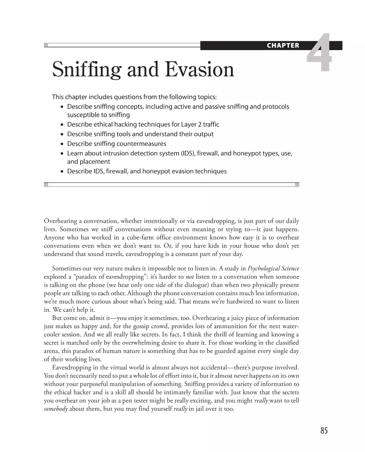 Sniffing and Evasion