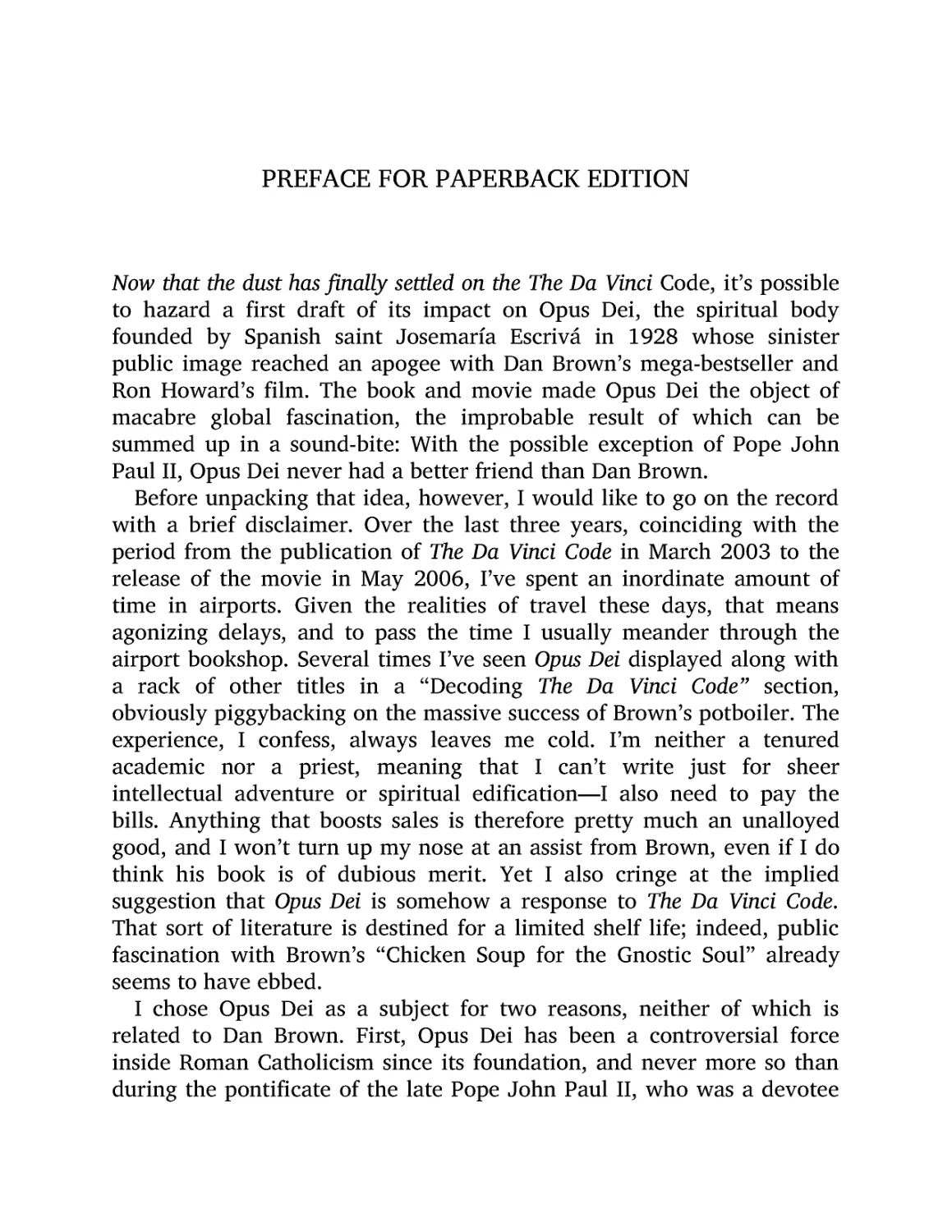 Preface for Paperback Edition