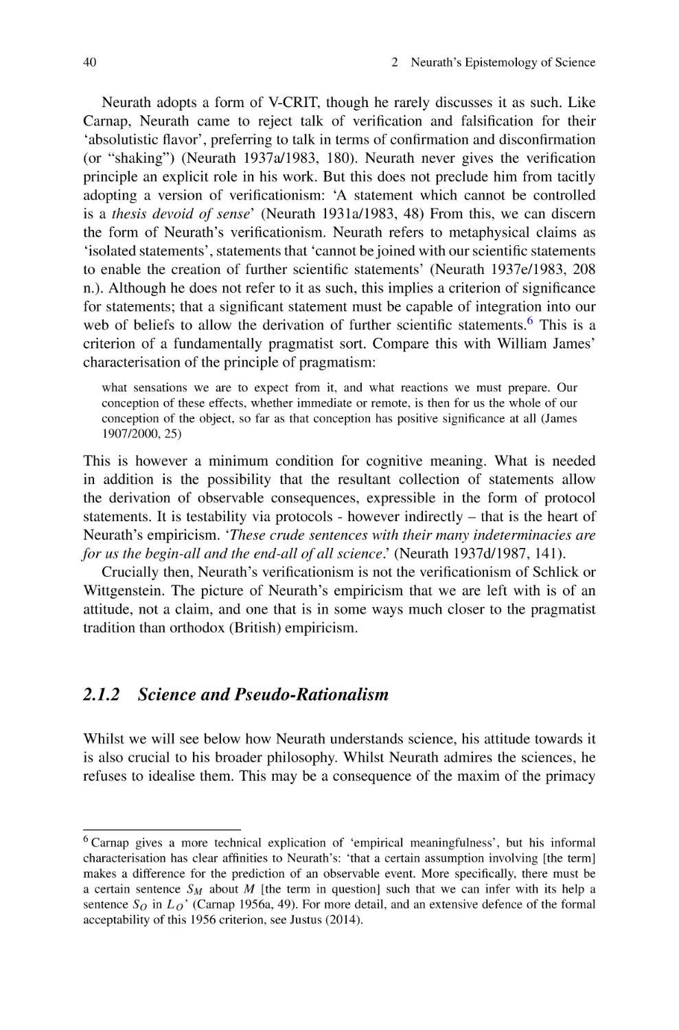 2.1.2 Science and Pseudo-Rationalism