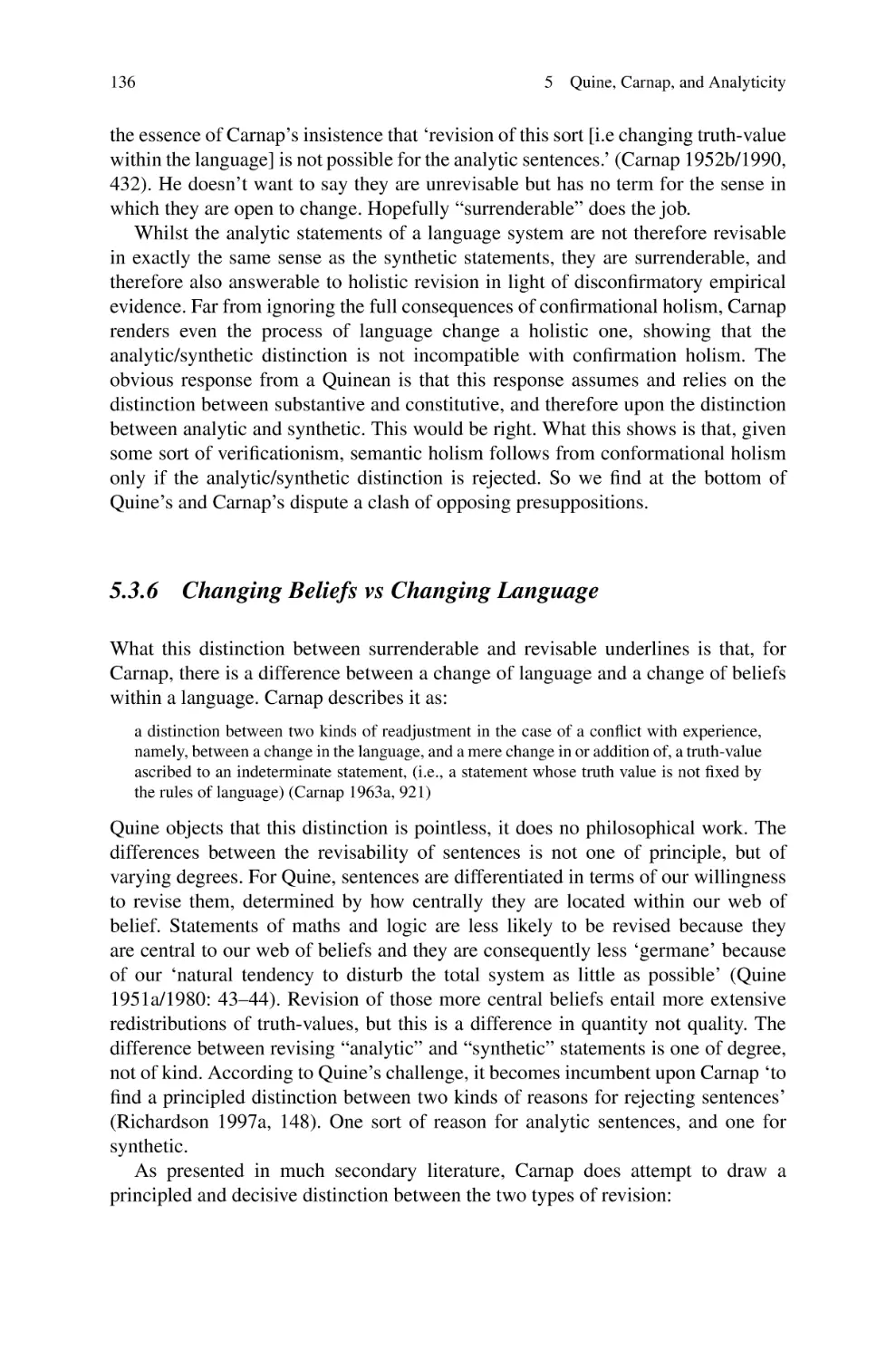 5.3.6 Changing Beliefs vs Changing Language