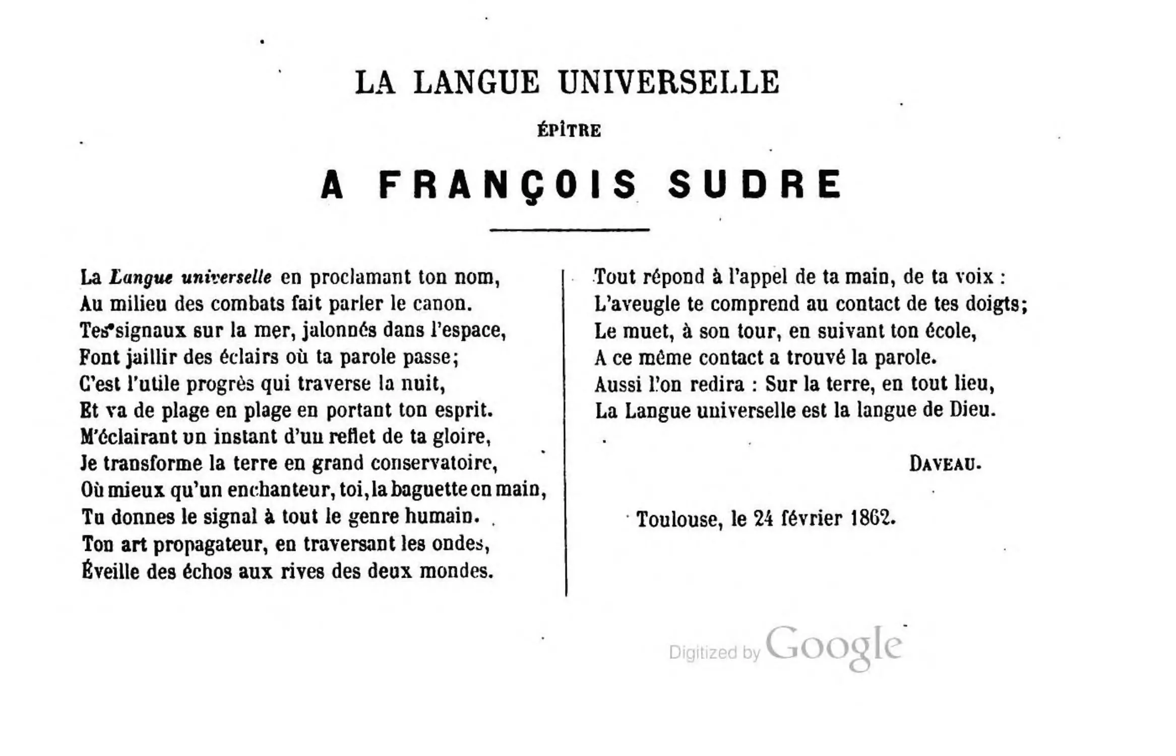 Langue universelle