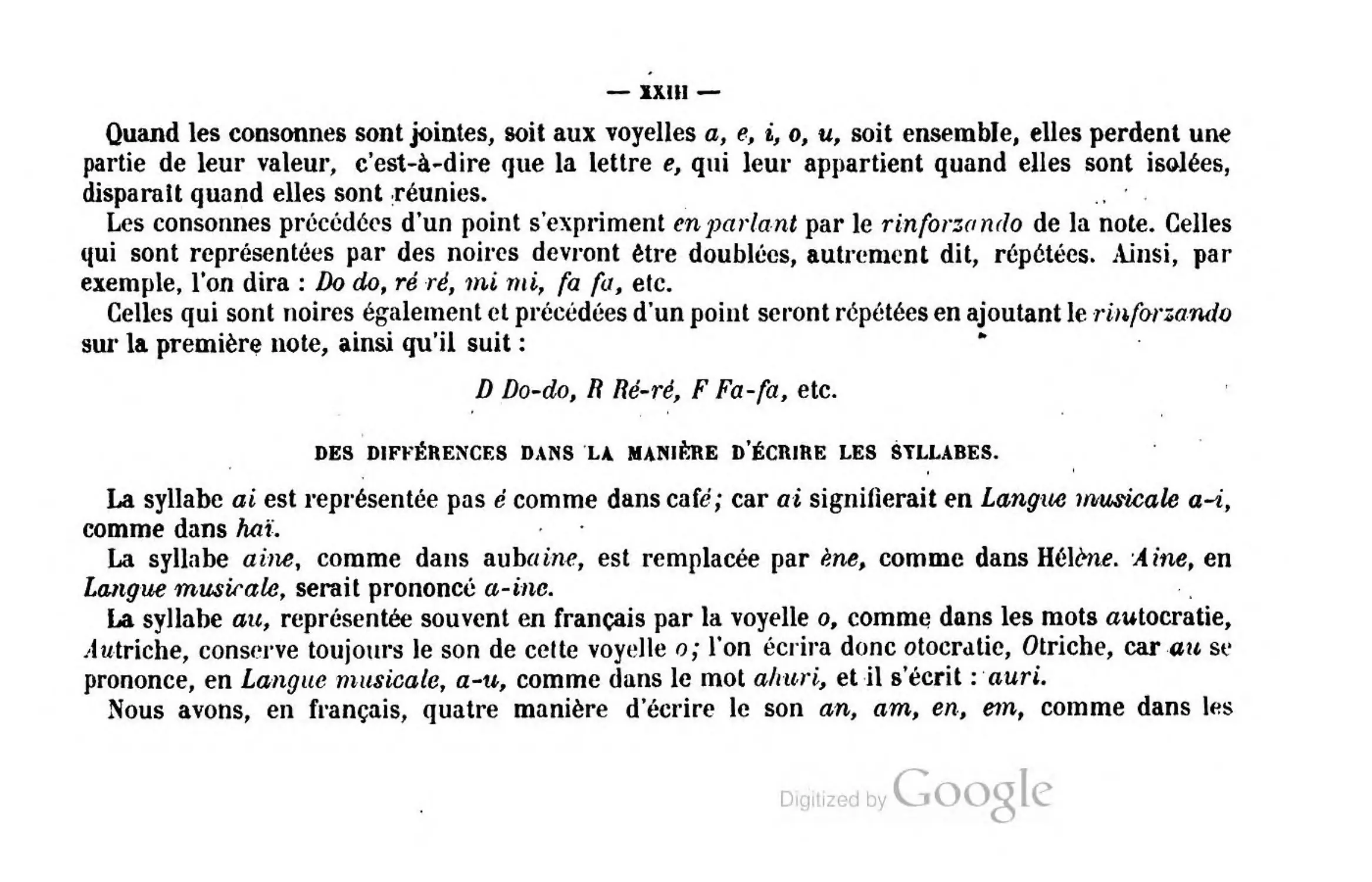 Des diférences dans la manière d’écrire les syllabes