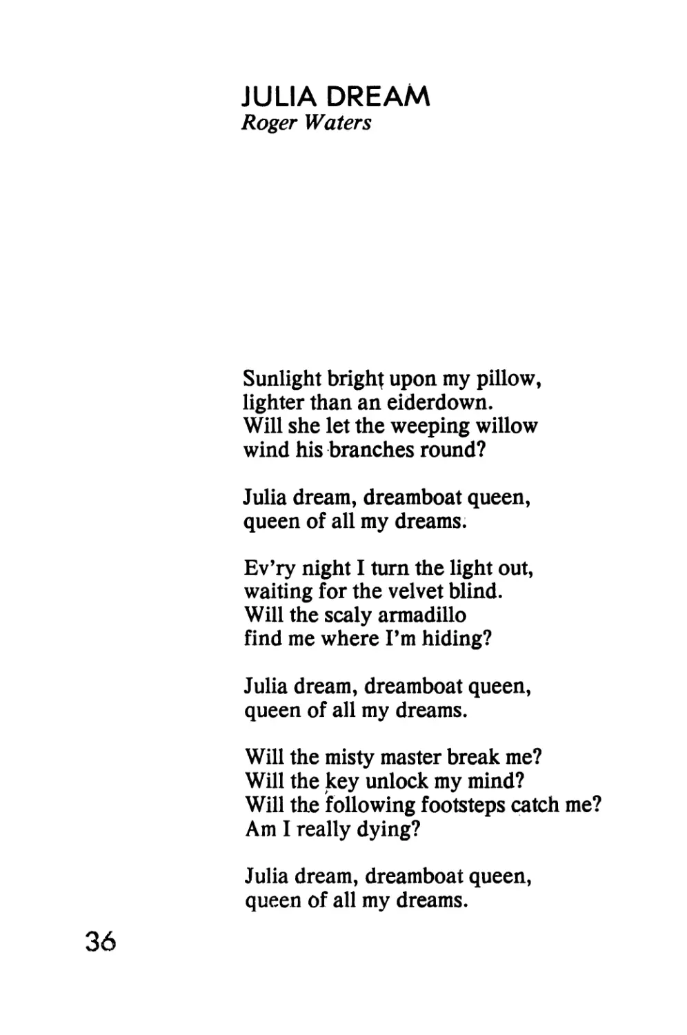 JULIA DREAM